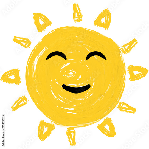 happy sun cartoon