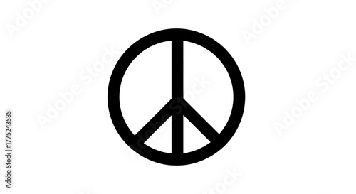 Peace symbol with transparent background