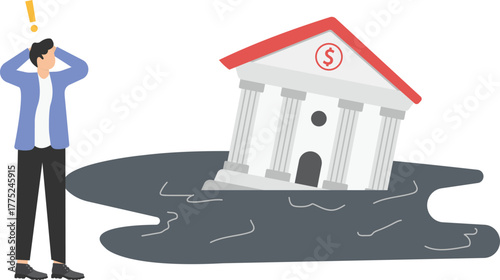 Frustrated, businessmen encounter problems and frustrations
