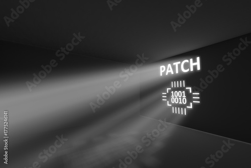 PATCH rays volume light concept 3d illustration