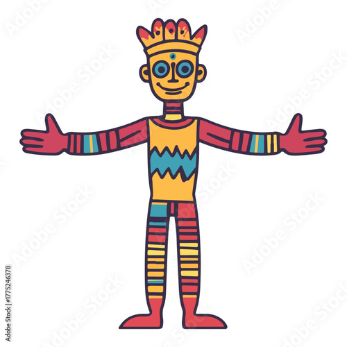 Carnival of the South of France, giant dolls, Europe, festival, celebration, vector, transparent background