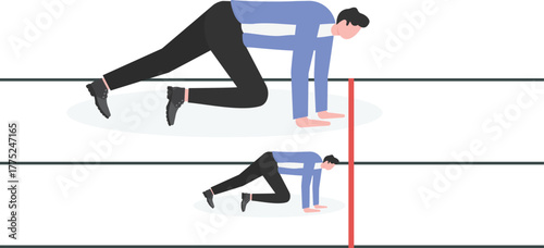 Business competition, contest or rivalry against competitors to increase sales for victory,
