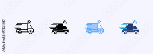Smart Logistics Icon Set Multiple Style Collection