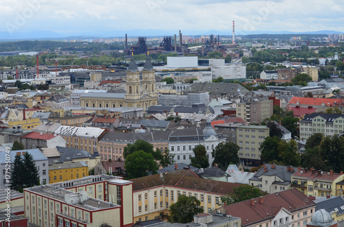 Ostrawa z lotu ptaka, kraj morawsko-śląski, Czechy/Ostrava aerial view, Moravian-Silesian Land, Czechia