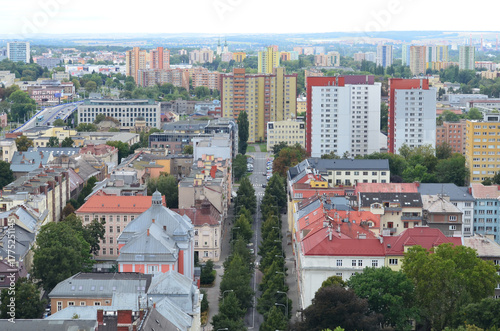 Ostrawa z lotu ptaka, kraj morawsko-śląski, Czechy/Ostrava aerial view, Moravian-Silesian Land, Czechia