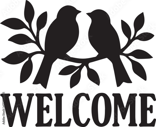 “A greeting stitched in branch and breath.”

