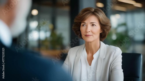 Wallpaper Mural Advisor meeting client in contemporary office to discuss investment-linked insurance, symbolizing financial planning, smart savings, personalized protection, and strategic wealth management Torontodigital.ca