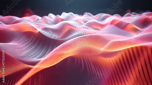 Abstract 3D Waves with Elegant Fluid Simulation, Perfect for Backgrounds and Overlays
