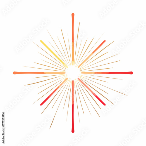 Radiant Burst of Light - A Concentrated Focus.