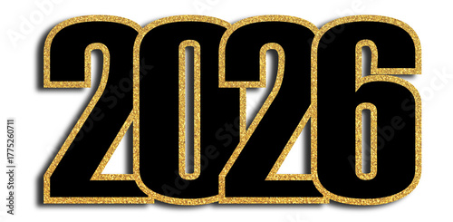 Golden Glitter 2026 New Year