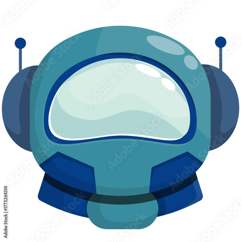 Astronaut Helmet Icons Collection: Sci-Fi Space Suit Visors Set