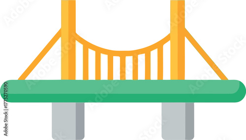 Golden gate bridge icon san francisco landmark vector