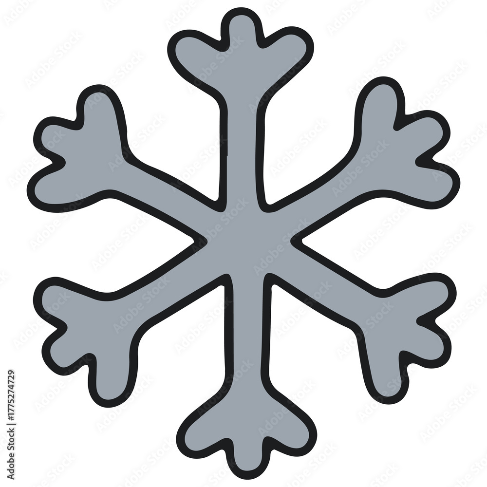 Obraz premium blue snowflake winter christmas decoration