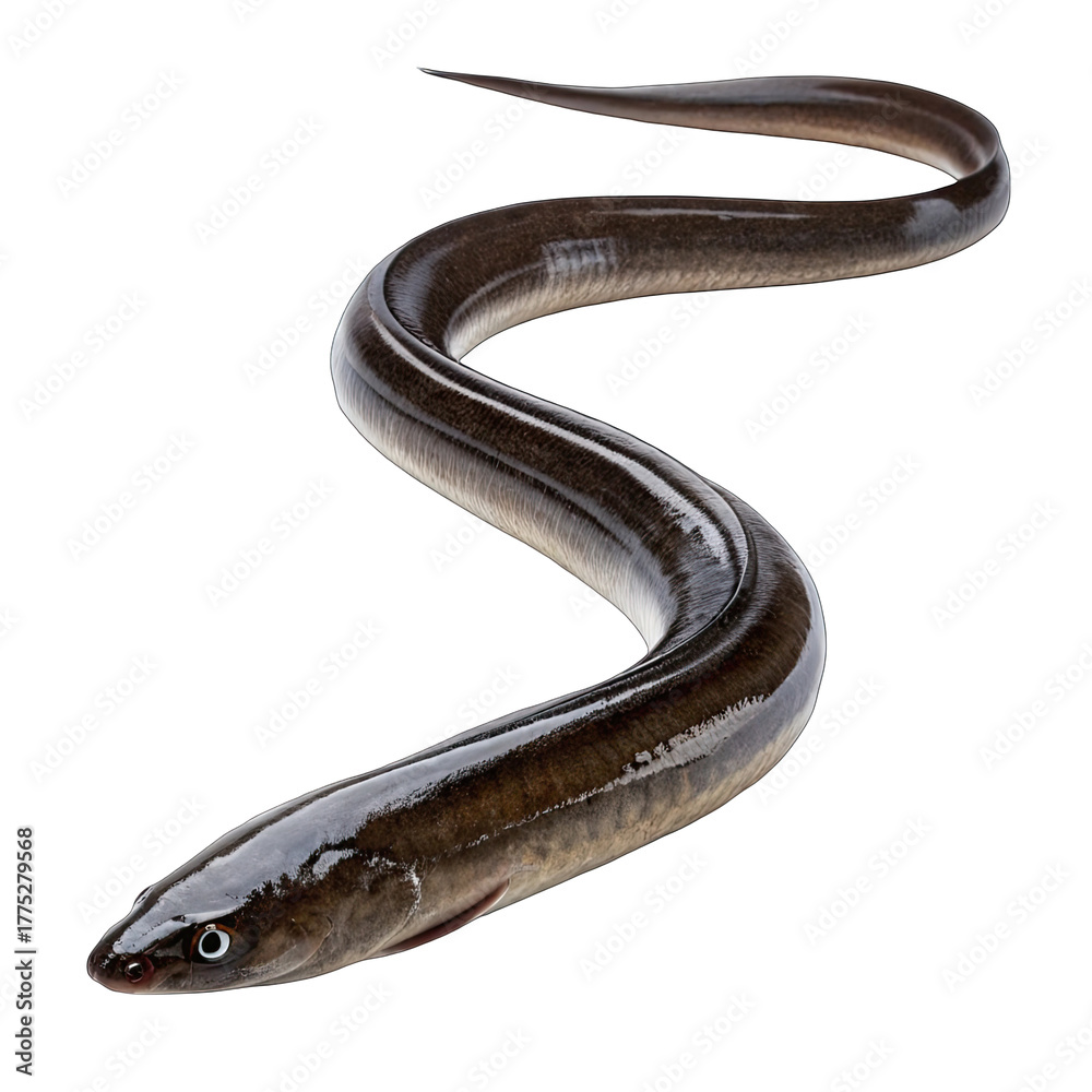 Obraz premium snake on white background