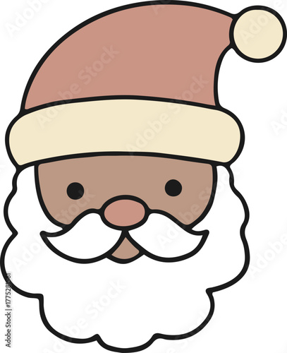 santa claus christmas cartoon flatten image