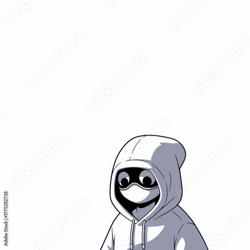 Vector Character with White Clean Background