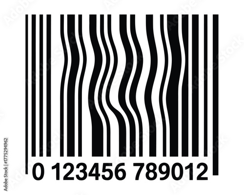 Barcode with Numerical Sequence - Distorted Product Identification