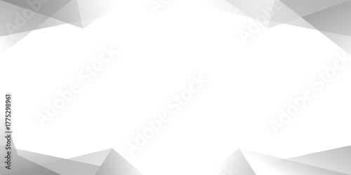 Abstract white and gray triangle shape vector background. texture white pattern	
