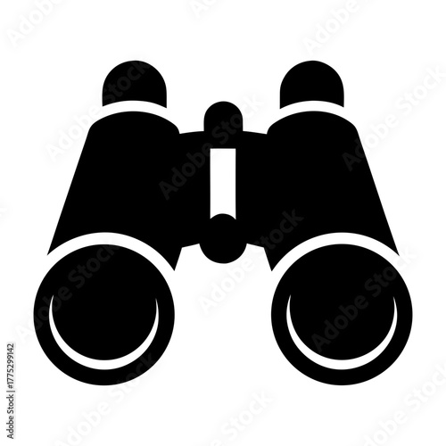 A pair of binocular on transparent background