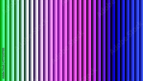 Vertical stripes of gradient colors from green to blue