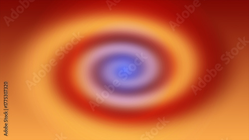 Vibrant swirling vortex of warm and cool colors