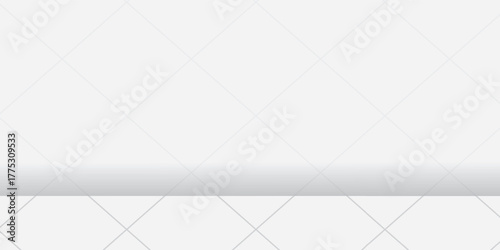 Simple and clean light box space vector design background. Stylish gray abstract card. Trendy blank backdrop texture. Neutral pastel colored surface. Design banner. Silver gray gradient empty room.