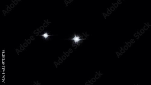 Wallpaper Mural Animation white light flash effect on black background. Torontodigital.ca