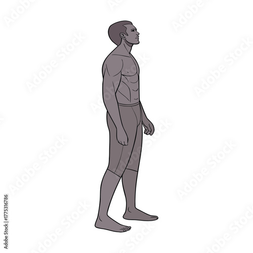 Vector silhouettes of men and a woman, a group of standing business people, black color isolated on a white background