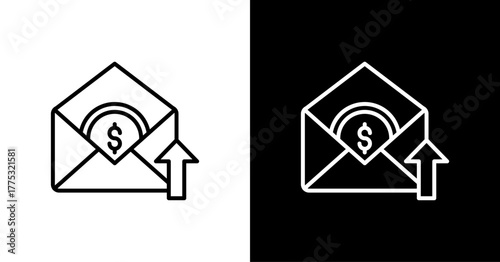 Envelope  White Icon Set Design