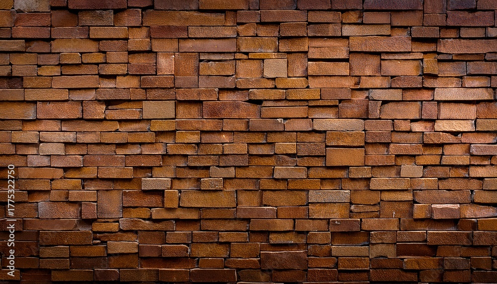 Fototapeta premium Brown Stone Mosaic Wall Background