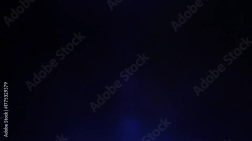 Ambient Blue Light Leak and Lens Flare Overlay Effect