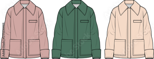 Stylish Jacket Designs Explore a Range of Colorful Jacket Styles with a Classic Silhouette for Everyday Wear