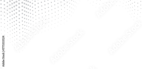 Subtle gray circles cascade across a pristine white backdrop, creating a modern and minimalist dotted pattern that offers versatile aesthetic possibilities for various design projects