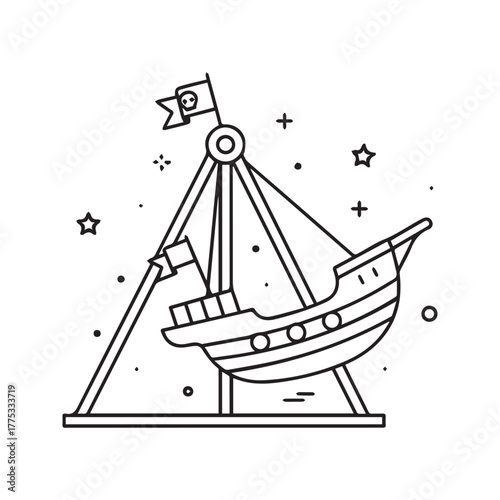 Pirate Ship Ride: Thrilling Amusement Park Attraction for Fun