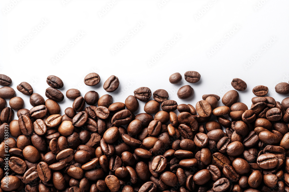 Naklejka premium coffee border with empty center space