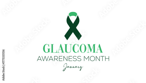 Vector illustration on the theme of Glaucoma awareness month observed each year during January. banner, Holiday, poster, card and background design.