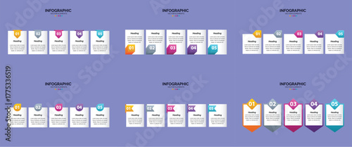 Circle Elements Corporate Infographic.
Creative Step-by-Step Infographic Diagram.
Colorful Statistics Analysis Infographic.
Minimal Process Flow Infographic.
Editable Infographic Vector.