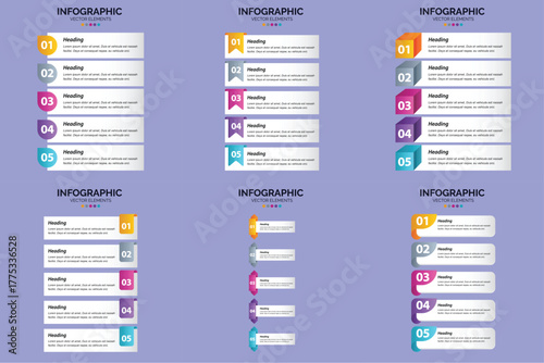 Circle Elements Corporate Infographic.
Creative Step-by-Step Infographic Diagram.
Colorful Statistics Analysis Infographic.
Minimal Process Flow Infographic.
Editable Infographic Vector.