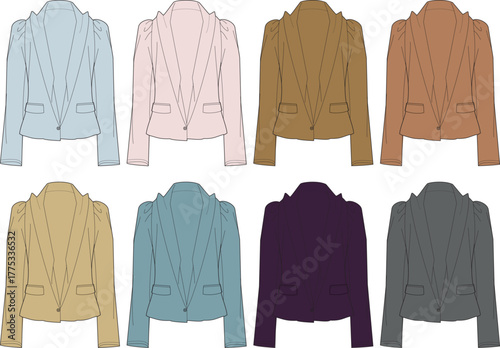 Collection of Chic Women's Blazer Jackets in Multiple Colors and Styles