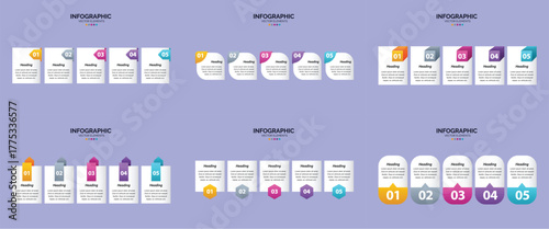 Circle Elements Corporate Infographic.
Creative Step-by-Step Infographic Diagram.
Colorful Statistics Analysis Infographic.
Minimal Process Flow Infographic.
Editable Infographic Vector.