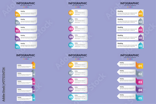Circle Elements Corporate Infographic.
Creative Step-by-Step Infographic Diagram.
Colorful Statistics Analysis Infographic.
Minimal Process Flow Infographic.
Editable Infographic Vector.