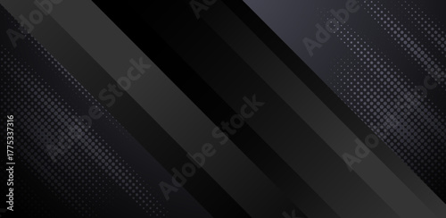 Tableau sur toile This captivating image features a modern abstract design with diagonal black and