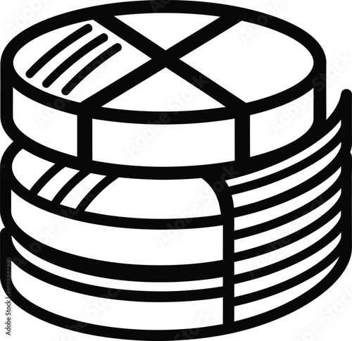 Find database server storage icon vector illustration stock image eps silhouette