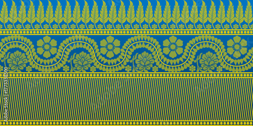 beautiful graphic saree design and this sari design is in Indian style which is for textile fashion industry and it can be used as wallpaper backdrop and website bg this style is originated in india 