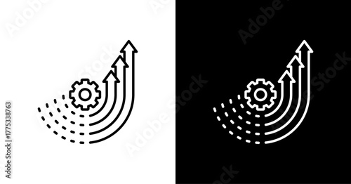 Enhancement  White Icon Set Design