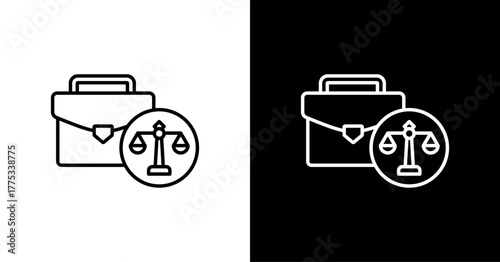 Business Ethics  White Icon Set Design