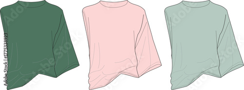 Trendy T-Shirt Designs A Collection of Stylish Apparel in Various Colors and Styles