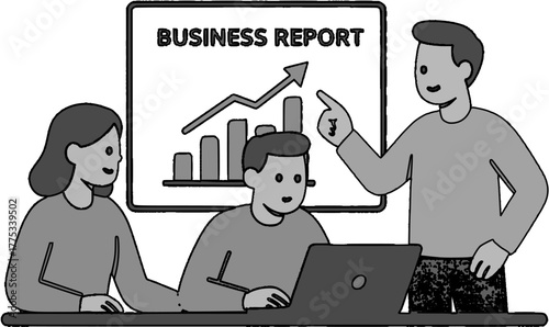 business man and woman working together