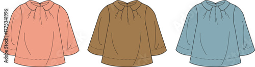 Fashionable Clothing Designs in Various Colors for Stylish Wear and Apparel Collection