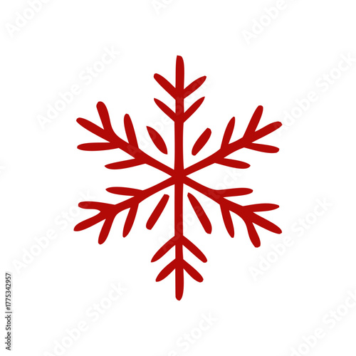 Flat Christmas Icon Set – Holiday Symbols, Gifts, Tree, Snowflake, and Candy Cane Vector